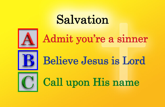 Business Card - Salvation Simple Blank BC