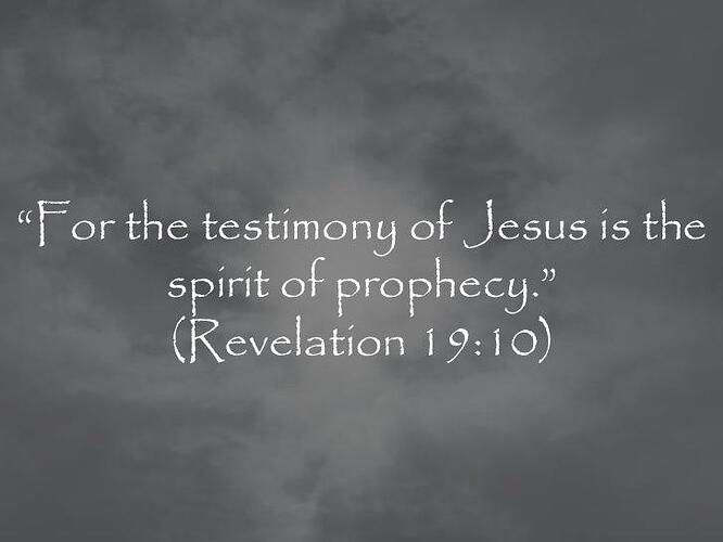 jesus prophecy spirit of