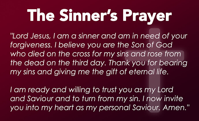 Business Card - Sinners Prayer Crimson (Digital)