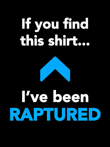 T-Shirt Front - Rapture (B) (Sample)