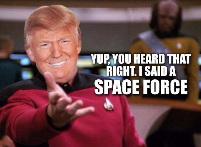 nwo plan trump space force