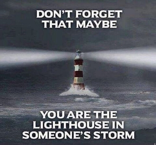 lighthouse in someones storm