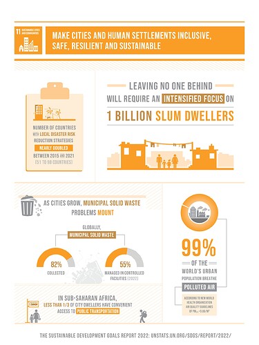 SDG Report 2022_Goal 11 infographic