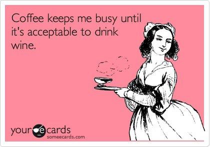 coffee keeps me busy